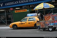 Photo by elki | New York  times square new york hot dogs yellow cabs